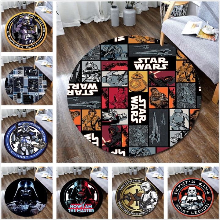 Customized Star Wars White Soldier Round Carpet Black Samurai Living Room  Bedroom Bedside Computer Chair Floor Mat Disney Movie Customiz | Lazada Ph