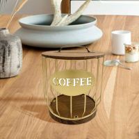 【YF】 Metal Coffee Pod Holder Espresso Cápsula Organizador para Bar