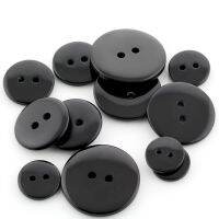 HOT New 20pcs Resin Round 2 Holes Buttons 9 13 15 20 23 25 Size Sewing Plastic Used for Crafts Shirt