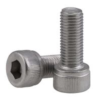 10PCS M10*1.25*20/25/30/35/40/50/60/70/80 m10 Stainless steel Fine thread hex hexagon socket cap head screw  pitch 1.25mm Nails Screws Fasteners