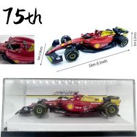 Urago 1:43ครบรอบ75Th ปี #16 Leclerc 2022 F1 Scuderia F1-75อัลลอยรถหรูรถขึ้นรูปของเล่นโมเดลสูตรหนึ่ง