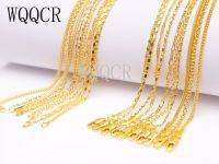 Wholesale 10 Pieces Of Mixed Jewelry Making 18K Gold Filled Necklace Chain Pendant 16-30 Inches