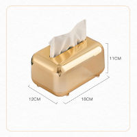 Desktop Tissue Holder Boxes Storage Kitchen Organizer Luxury Tissue Boxe Golden Tissue Boxe Paper Case