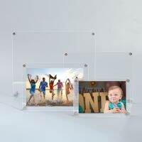 Acrylic transparent photo display rack desktop photo advertising poster picture frame decoration picture frame decoration