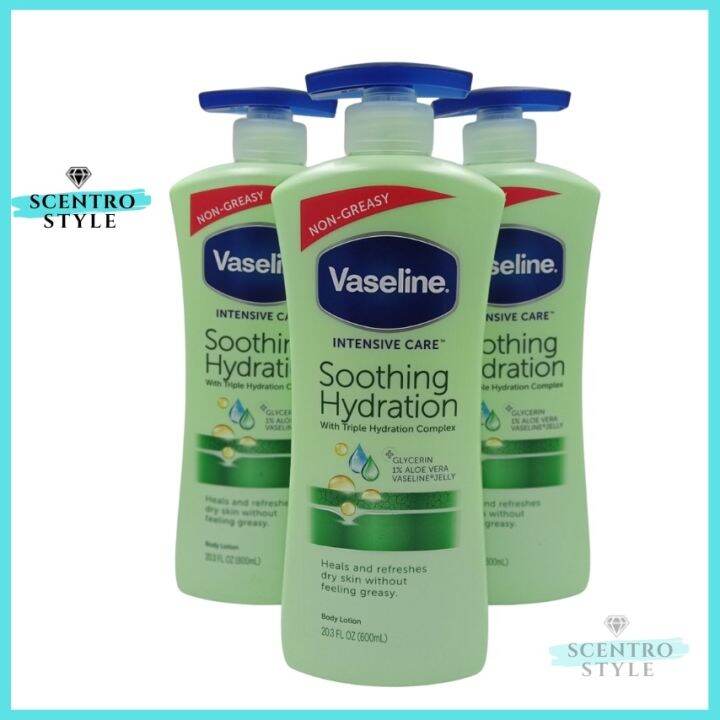 Vaseline Intensive Care Aloe Soothe Soothing Hydration Body Lotion ...