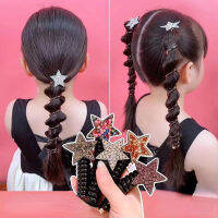 แฟชั่น Star Rhinestone โทรศัพท์สายผมน่ารักเด็กสายรุ้งสีแถบคาดศีรษะ