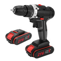 21V Multifunctional Electric Impact Cordless Drill High-power Lithium Battery Wireless Rechargeable Hand Drills Home DIY Electric Power Tools