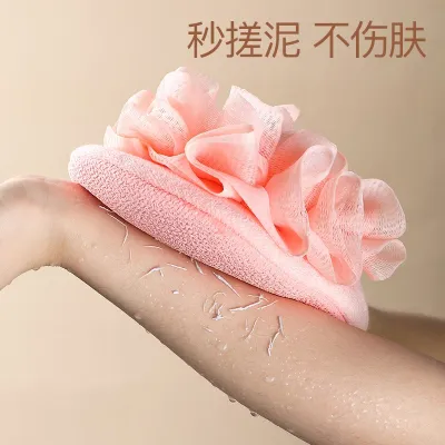 [COD] Manufacturers wholesale double-sided dual-use two-in-one bath flower scrub towel rub back exfoliating mud decontamination