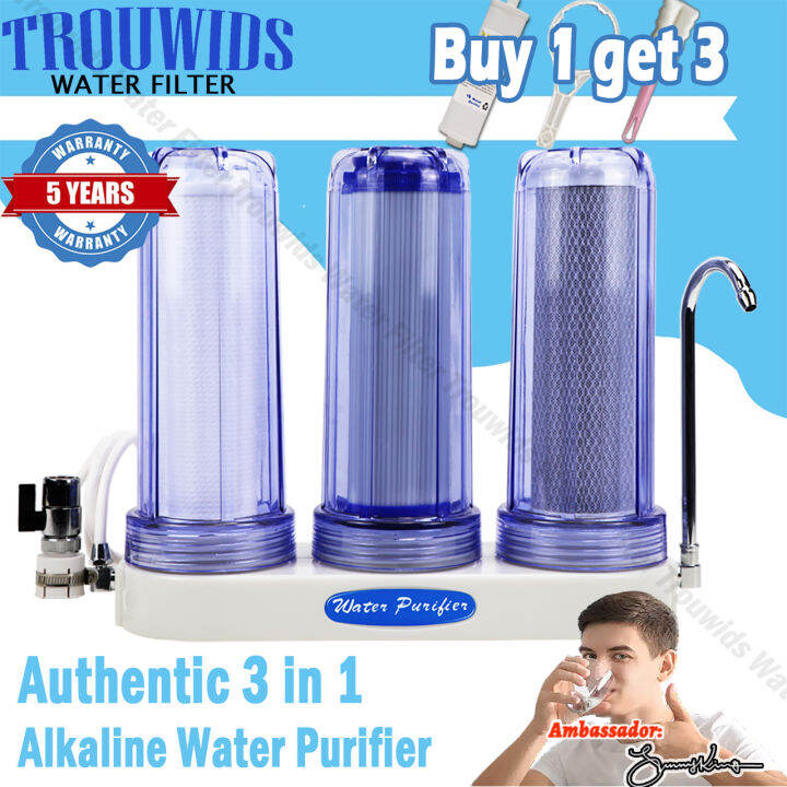 Trouwids Water Purifier Filter Water Purifier For Home Drinking 3 in 1 ...