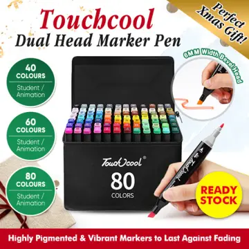 Marker 80 color set double head oil paintbrush Complete art animation  student painting pen safety and 80pcs