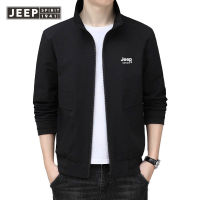 JEEP SPIRIT แจ็คเก็ต ของผู้ชายเสื้อแจ็คเก็ตสลิมฟิตแฟชั่นฤดูใบไม้ผลิและสไตล์เกาหลีฤดูใบไม้ร่วง