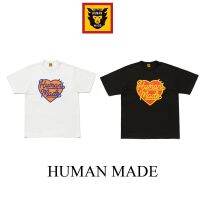 หลอดนีออน Humanmade21ss โลโก้ผู้หญิงกับผู้ชายและผู้หญิงเสื้อยืดเดียวกันเสื้อยืด2210แขนสั้นหลวมผ้าใยไผ่