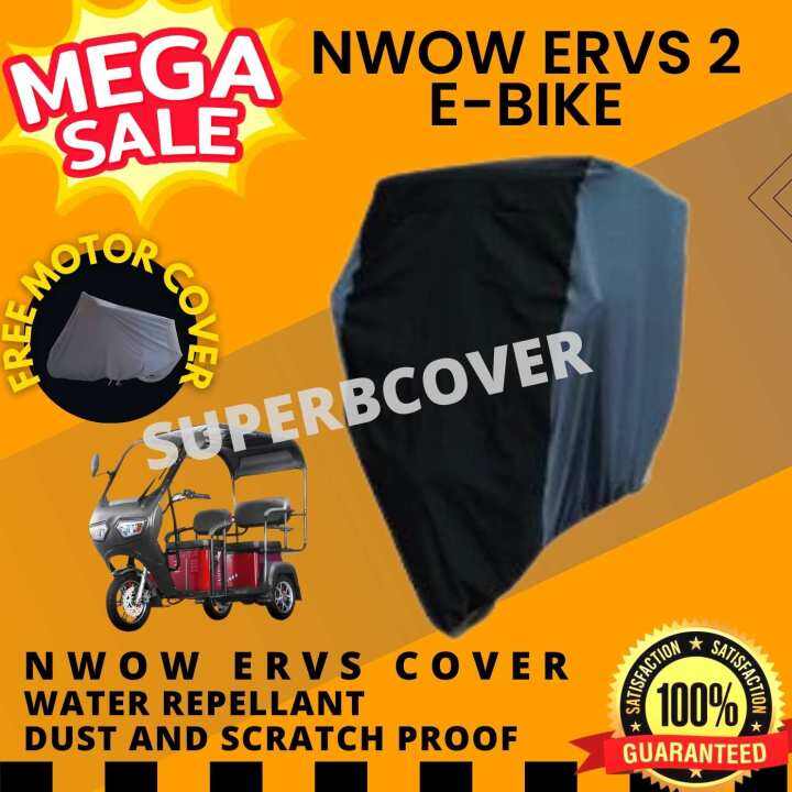 NWOW E BIKE THREE WHEELS WITH BACK PASSENGER SEAT AND ROOF WATER ...