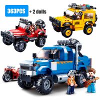Sluban City Series Off-road Alliance Pick-up Cars Trucks Speed Model Figures Building Blocks Toys for Kids Boys Christmas Gifts Building Sets
