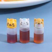 1 Set Children Mini Cartoon Condiment Squeeze Sauce Bottle Sauce Bottle For Kids Lunch Box Salad Seasoning Accessories in School