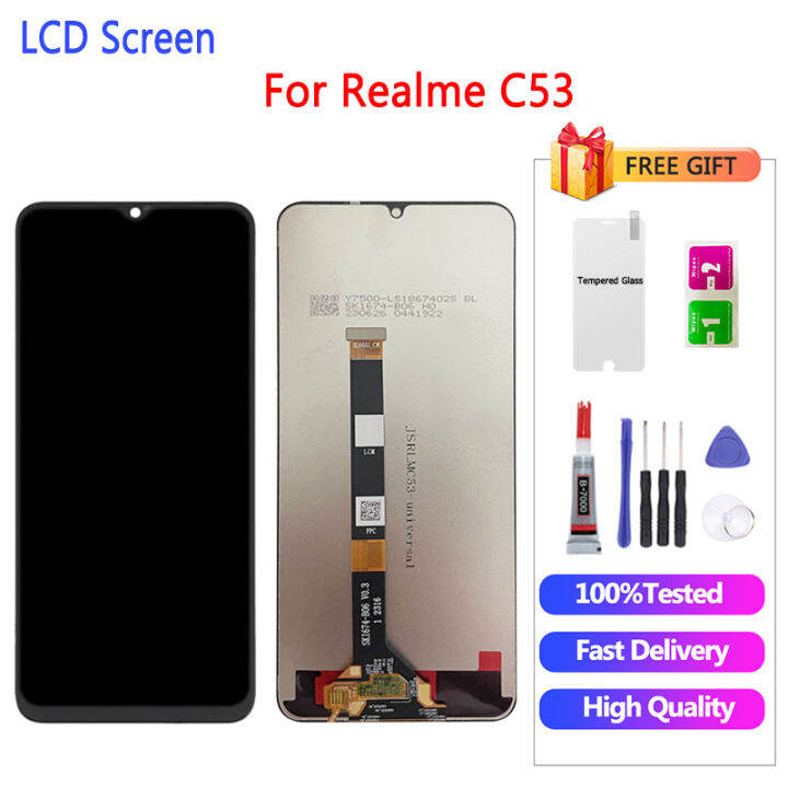 For Realme C53 RMX3760 LCD Display Touch Screen Digitizer Assembly ...