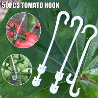 50pcs J รูปผลไม้มะเขือเทศเชอร์รี่หู Hook สวนพืชผักองุ่นสนับสนุน Vines Fastener คลิป Trellis หัวเข็มขัดคงที่ hook-WIOJ SHOP