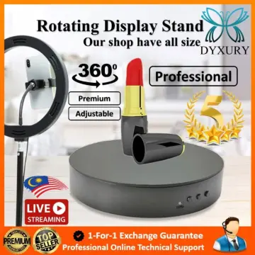 Rotating Display Stand 360 Degree Motorized Rotating Display Spinner Turntable  Display Stand Electric Display Table Three-speed Adjustable Angle For P