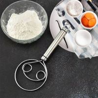 1pc Danish Dough Whisk Stainless Steel Dutch Style Bread Dough Hand Mixer Eggs Beater Mixer Tool Kitchen Baking Tools