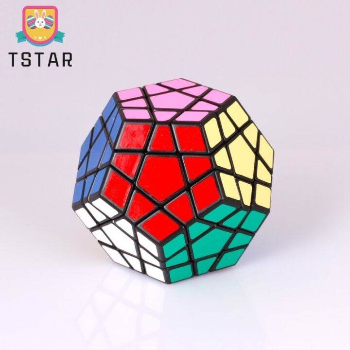 tstarshengshou-megaminx-ของเล่นปริศนาคดเคี้ยวความเร็วลูกบาศก์มายากลพัฒนาสมองสีดำ