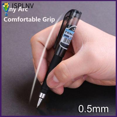 ISPLNV ปากกาพกพาขนาดเล็ก5ชิ้นนักเรียนความจุขนาดใหญ่ปากกาหมึกเจล0.5มม. 5ชิ้น
