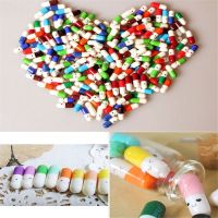 50PcsSet Kapsul Pesan Message In A Bottle Lucu Variasi Warna