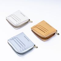 Woman Wallet Short Leather Candy Multi Card Holder With Coin Purses Money Travel New Minimalist Small Bags For Girls