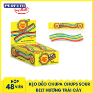 Kẹo dẻo Chupa Chups Sour Belt hương Trái Cây Hộp 48 Dây