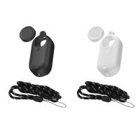 ❂◐ Camera Protective Case Cover Durable Silicone Full Coverage Cover with Neck Hang Rope for Insta360 GO 3 Action Camera