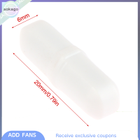 Aokago แท่งคนแม่เหล็ก2ชิ้น, แท่งคนผสม PTFE แท่งกวนแม่เหล็กขนาด6x20มม. แถบกวนทางเคมีในห้องปฏิบัติการ