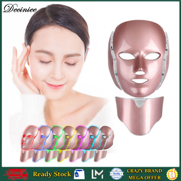 LED Face Mask Light Therapy 7 Color Skin Rejuvenation Therapy LED