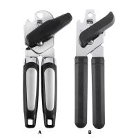 Household Manual Can Opener Multifunctional Hand Can Opener Smooth Edge Food-Safe Non-Slip Handle Heavy Duty Kitchen Accessories