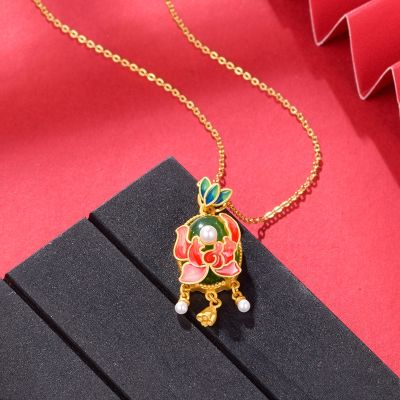 【CW】 Inlay Hetian Tianzuo Pendant Fashion Necklace Ornament Customization
