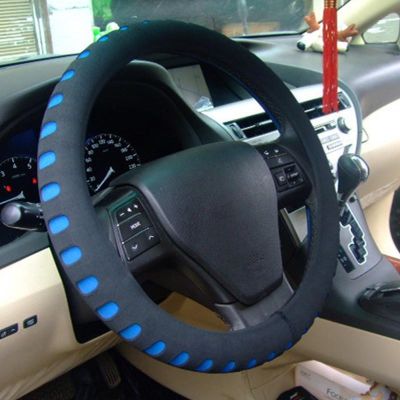 [HOT CPPPPZLQHEN 561] ที่หุ้มพวงมาลัยรถยนต์5สีใหม่ EVA Punching Universal Car ที่หุ้มพวงมาลัยเส้นผ่านศูนย์กลาง38ซม. ยานยนต์ Sup