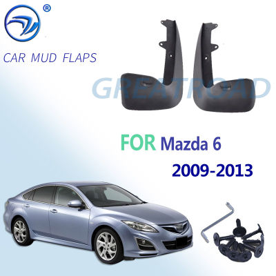 2Pc ด้านหน้า Lr รถ Mud Flaps สำหรับ Mazda 6 2009-2013 GH Series Mudflaps Splash Guards Mud Flap Mudguards Fender 2010 2011 2012