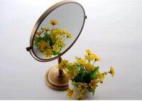 ☈✆✓ 8inch Double-sided Flat Makeup Mirrors Desktop round Small Portable Dressing Mirror Personalize Mirror Hot Sale