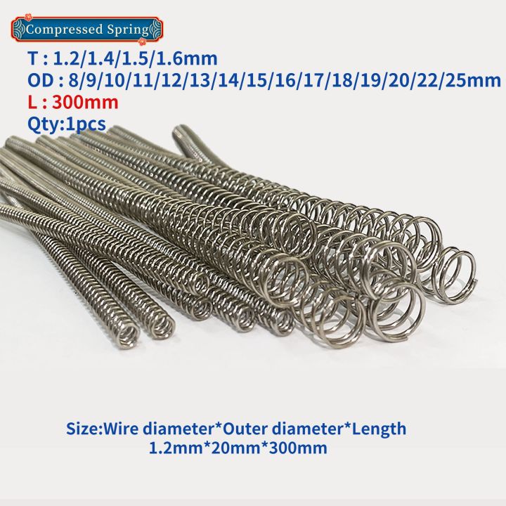 1pcs-compressed-spring-pressure-spring-wire-diameter-1-2-1-6mm-outer-diameter-8-25mm-length-300mm-release-spring-return-spring-electrical-connectors