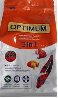 Optimum 3in1  อาหารปลาคราฟ ออฟติมั่ม 3in1 Spirulina 12% 800 g (เม็ดกลาง) 1 ถุง