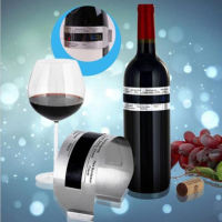 Stainless Bracelet Serving Checker Wine Bottle Thermometer LCD