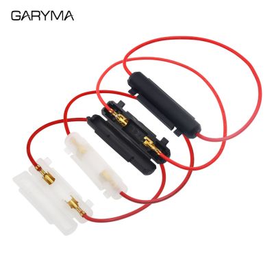 5pcs 6x30mm Glass Blow Fuse Holder 6x30 Fuse Socket Flip Shell Black/White Flip Type Fuse Box Peanut Hull with 20awg Wire Cable