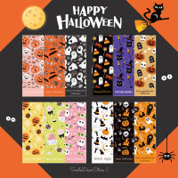 พร้อมส่ง สติ๊กเกอร์ฮาโลวีน Halloween Sticker ขนาด 3x9 cm สำหรับติดตกแต่ง