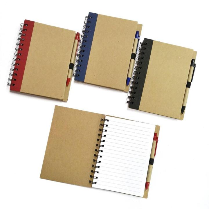 OFFICE GIVEAWAYS CRAFT NOTEBOOK WITH PEN | Lazada PH