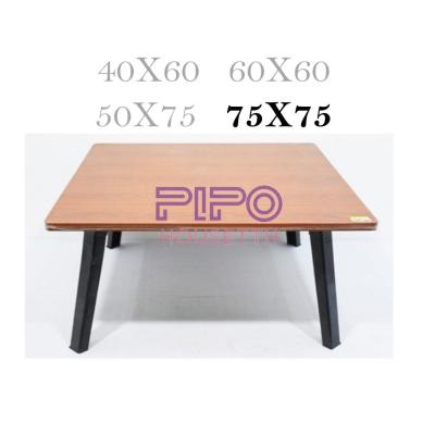 โต๊ะญี่ปุ่น โต๊ะพับอเนกประสงค์ 75x75 ซม. ลายไม้สีบีซ ไม้สีเมเปิ้ล ลายหินอ่อน ขนาดพอเหมาะ ใช้งานได้หลากหลาย 🐳 pp99