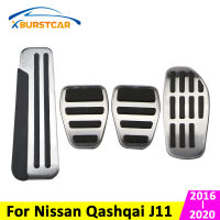 Xburstcar สำหรับ Nissan Qashqai J11 2016-2020สแตนเลสอัตโนมัติเหยียบพักเท้าเหยียบครอบคลุมก๊าซเชื้อเพลิงเบรกเหยียบปก