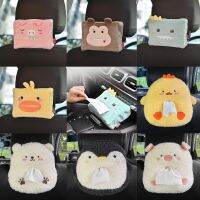 Car Tissue Box Cute Plush Animals Napkin Tissue Paper Holder Portable Drawer Box Car Styling Multi-function Car Supplies Women