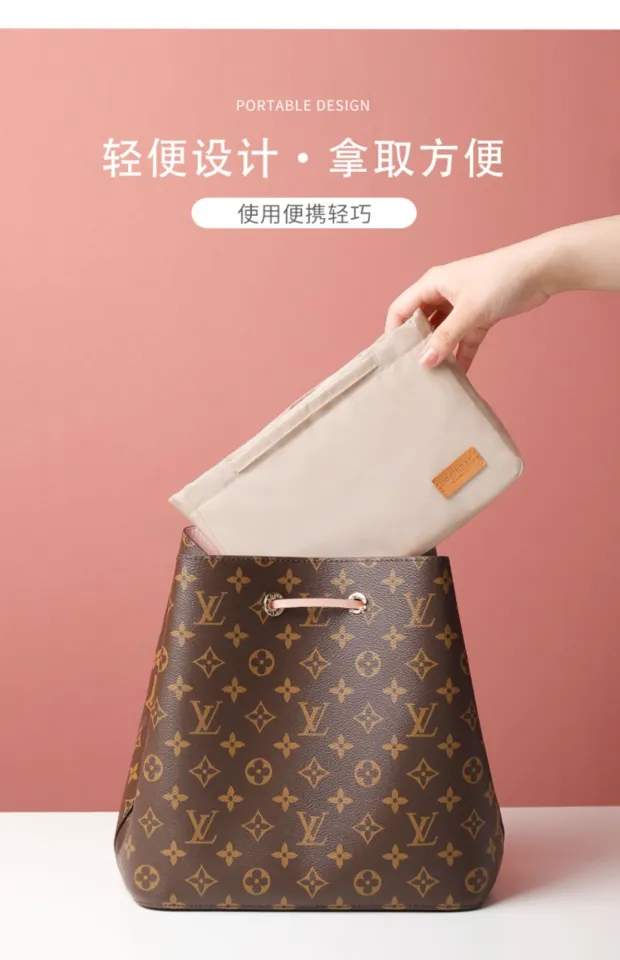 Suitable for LV neonoe bb bucket bag liner lining storage partition  finishing with zipper support bag in the bag inner bag