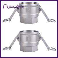 JUNGLEPIA 1ชิ้นฟิตติ้งแคมล็อก304เงินสแตนเลสข้อต่อท่อข้อต่อ Cam Groove ข้อต่อสำหรับความแข็งแรงของผู้หญิง X ท่อด้ายเอ็นพีทีตัวเมีย