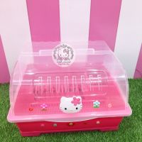 ที่คว่ำจาน Hello Kitty มีฝาปิด