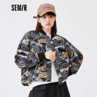 Semir เสื้อผู้หญิงสั้นสไตล์ Cool Sassy Tooling สไตล์2022ฤดูใบไม้ร่วงใหม่ Oversize หญิงแจ็คเก็ต Streetwear แฟชั่น Cool