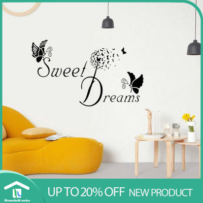 Sweet Dreams Butterfly Love Quote Wall Stickers Bedroom Decal Art Mural Home Decor Wall Stickers